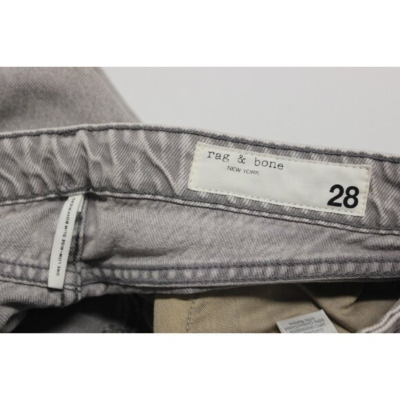 Rag & Bone Dre Raw Hem Boyfriend Jeans Women’s Size 28 Gray Casual - Picture 10 of 16